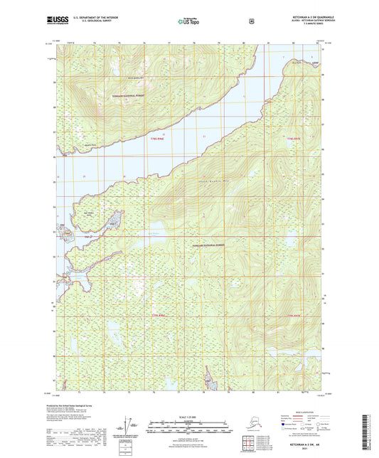 Ketchikan A-3 SW Alaska US Topo Map Image