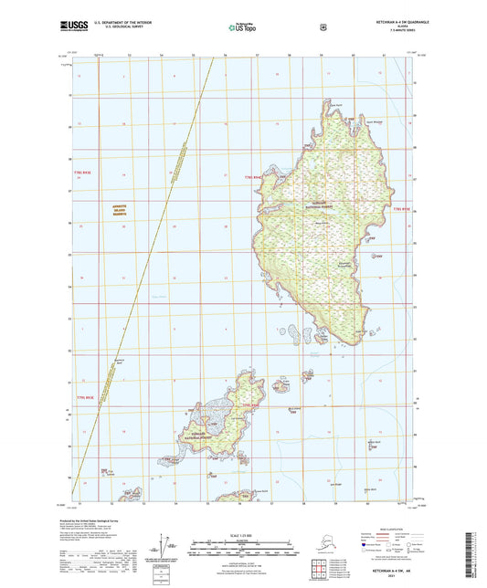 Ketchikan A-4 SW Alaska US Topo Map Image