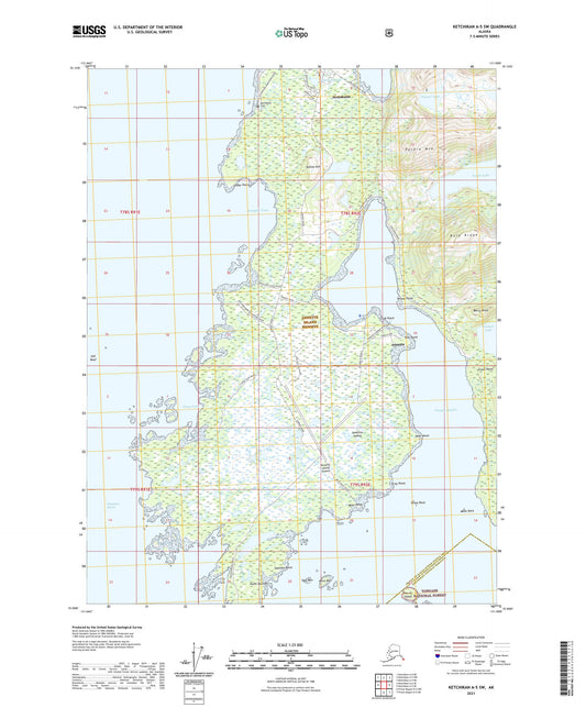 Ketchikan A-5 SW Alaska US Topo Map Image