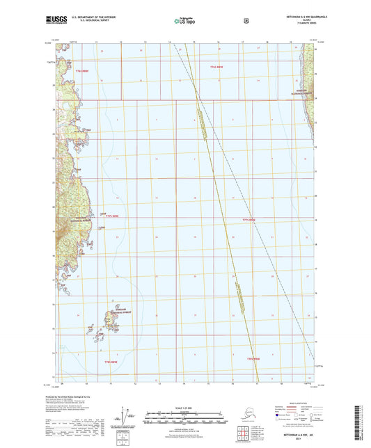 Ketchikan A-6 NW Alaska US Topo Map Image