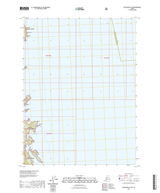 Ketchikan A-6 SW Alaska US Topo Map Image