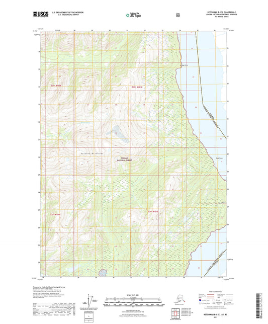 Ketchikan B-1 SE Alaska US Topo Map Image