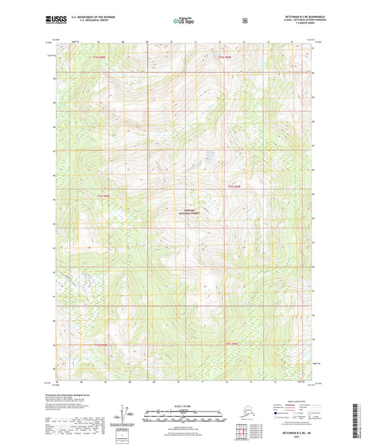 Ketchikan B-2 NE Alaska US Topo Map Image