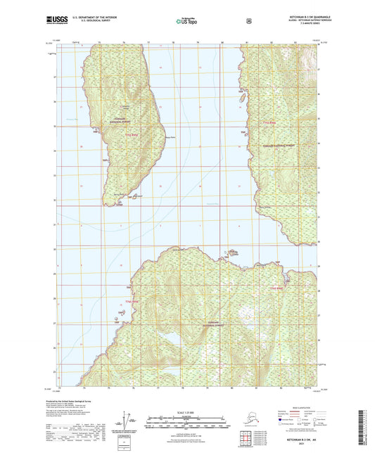 Ketchikan B-3 SW Alaska US Topo Map Image