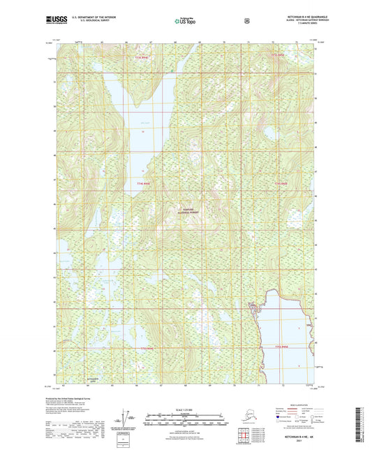 Ketchikan B-4 NE Alaska US Topo Map Image