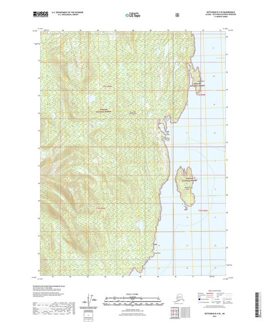 Ketchikan B-4 SE Alaska US Topo Map Image
