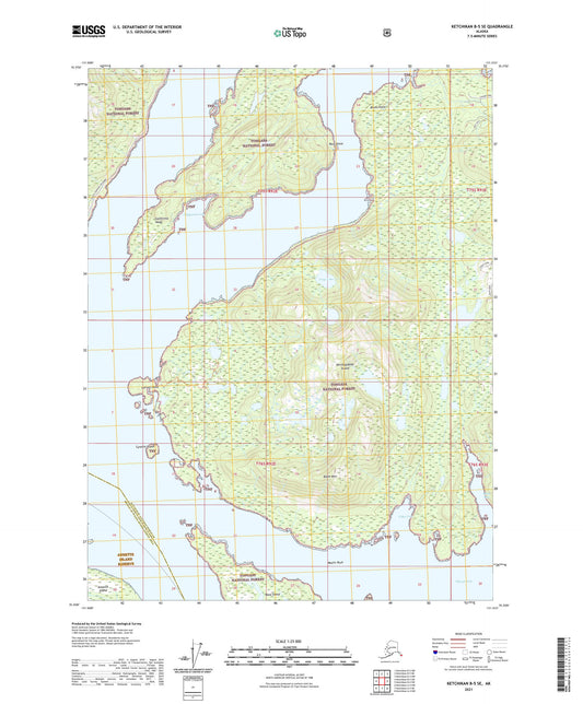 Ketchikan B-5 SE Alaska US Topo Map Image
