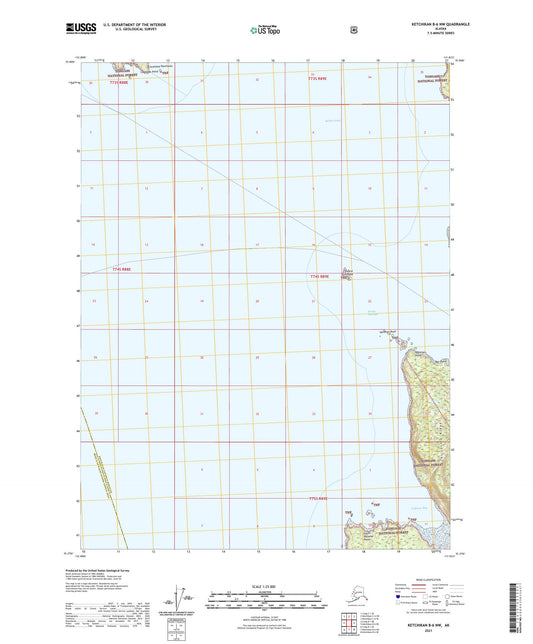Ketchikan B-6 NW Alaska US Topo Map Image