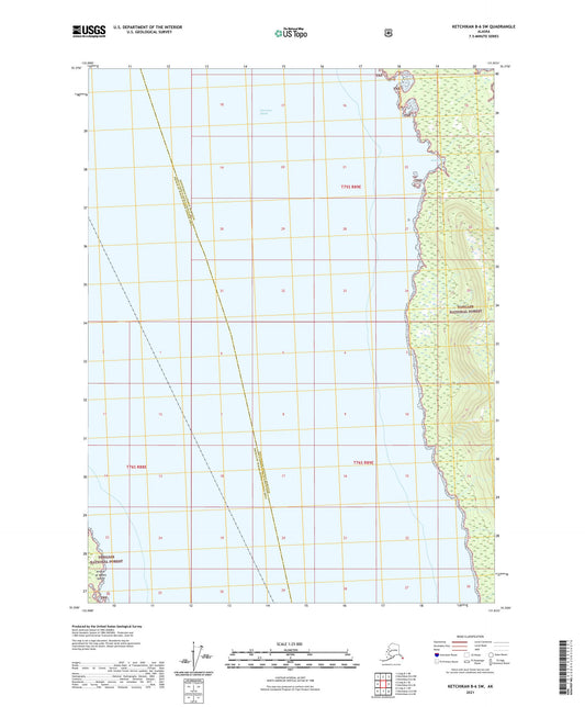 Ketchikan B-6 SW Alaska US Topo Map Image
