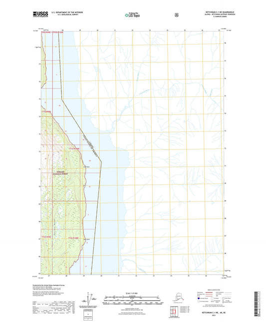 Ketchikan C-1 NE Alaska US Topo Map Image