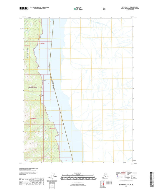 Ketchikan C-1 SE Alaska US Topo Map Image
