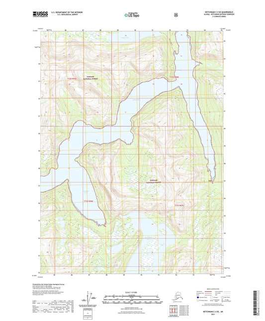Ketchikan C-3 SE Alaska US Topo Map Image