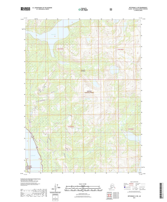 Ketchikan C-4 SW Alaska US Topo Map Image