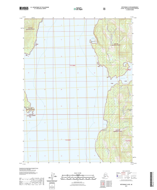 Ketchikan C-6 NE Alaska US Topo Map Image