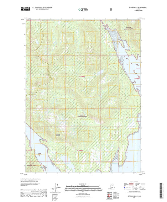 Ketchikan C-6 NW Alaska US Topo Map Image