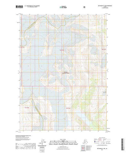 Ketchikan D-1 NW Alaska US Topo Map Image