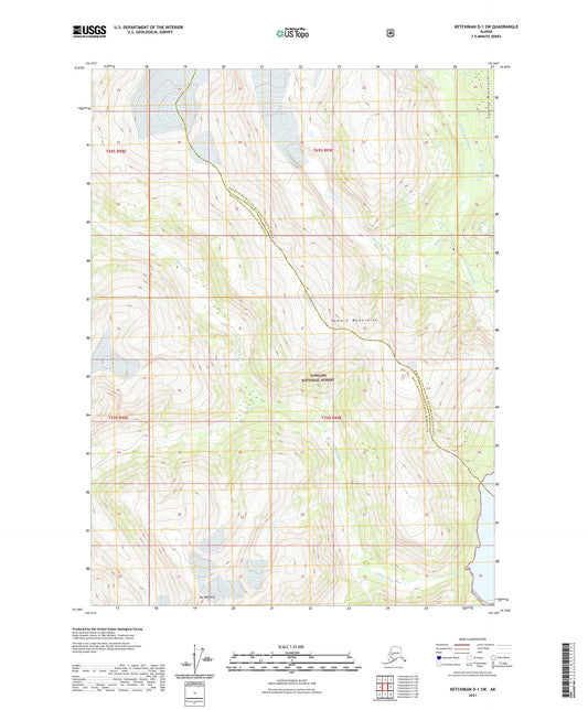Ketchikan D-1 SW Alaska US Topo Map Image