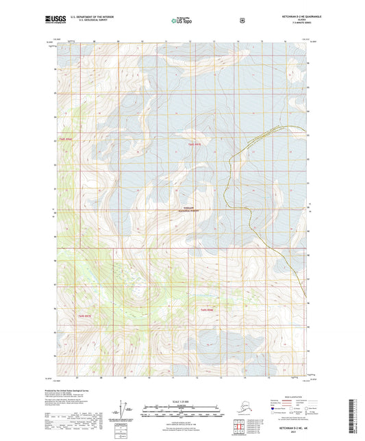 Ketchikan D-2 NE Alaska US Topo Map Image