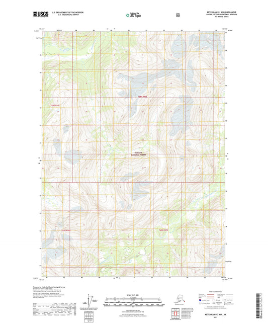 Ketchikan D-2 NW Alaska US Topo Map Image