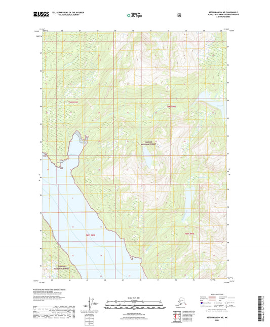 Ketchikan D-4 NE Alaska US Topo Map Image