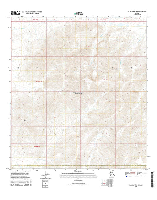 Killik River A-1 SW Alaska US Topo Map Image