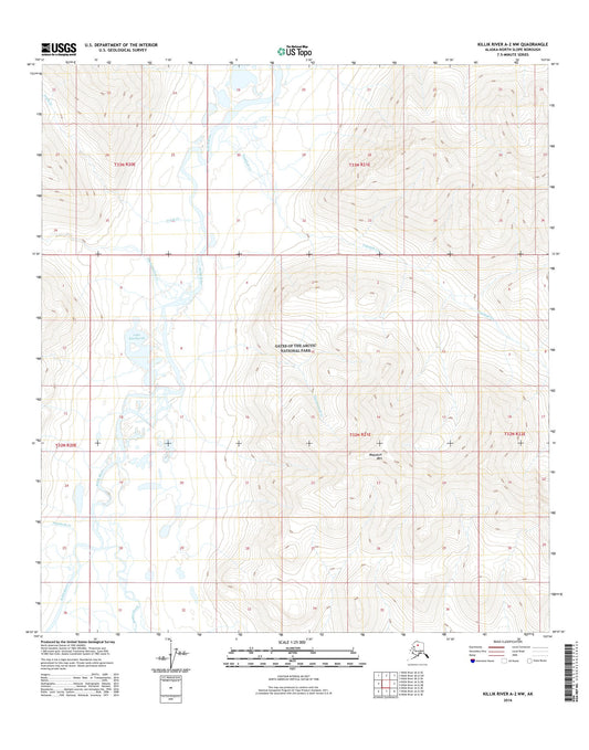 Killik River A-2 NW Alaska US Topo Map Image