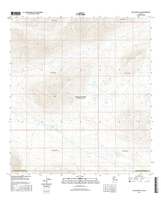 Killik River A-2 SE Alaska US Topo Map Image
