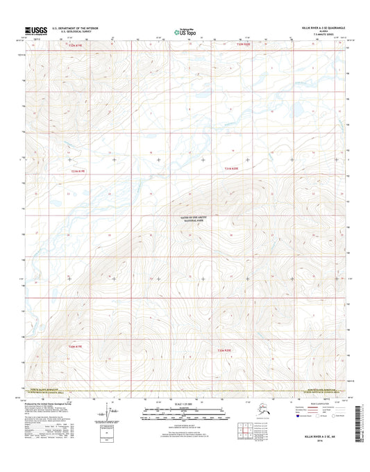 Killik River A-3 SE Alaska US Topo Map Image