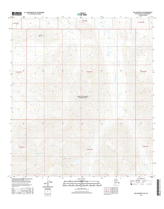 Killik River B-2 SE Alaska US Topo Map Image