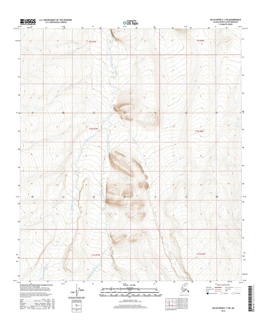 Killik River C-1 SW Alaska US Topo Map Image