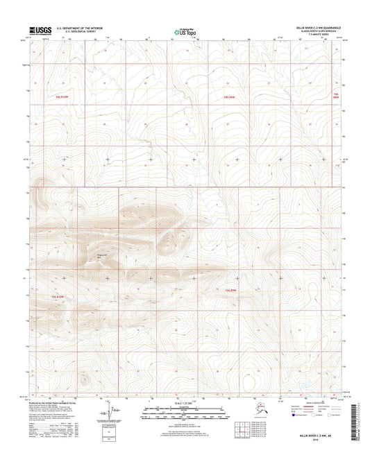Killik River C-2 NW Alaska US Topo Map Image
