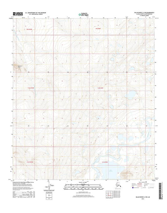 Killik River C-2 SW Alaska US Topo Map Image
