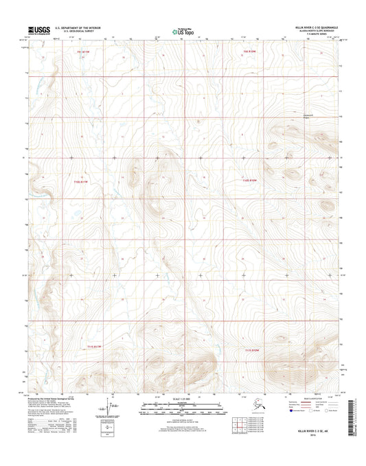 Killik River C-3 SE Alaska US Topo Map Image