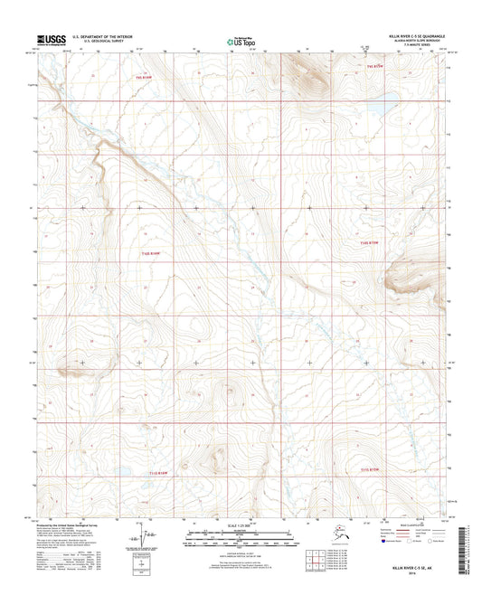 Killik River C-5 SE Alaska US Topo Map Image