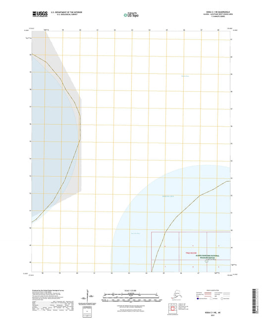 Kiska C-1 NE Alaska US Topo Map Image