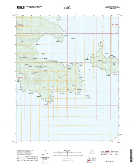 Kiska C-2 NE Alaska US Topo Map Image