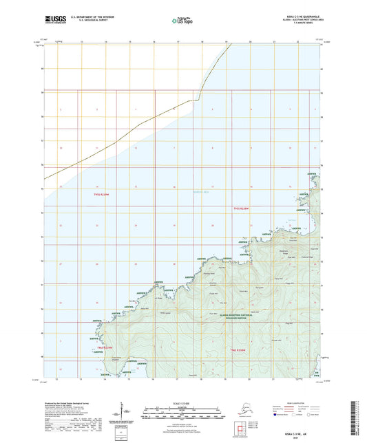 Kiska C-3 NE Alaska US Topo Map Image