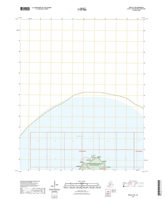 Kiska D-2 NE Alaska US Topo Map Image