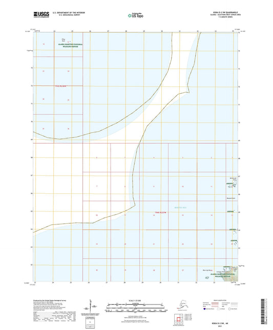 Kiska D-2 SW Alaska US Topo Map Image
