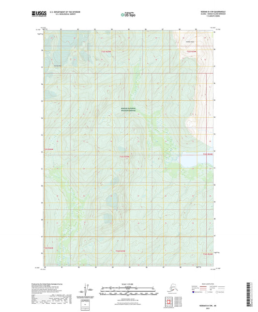 Kodiak B-4 SW Alaska US Topo Map Image