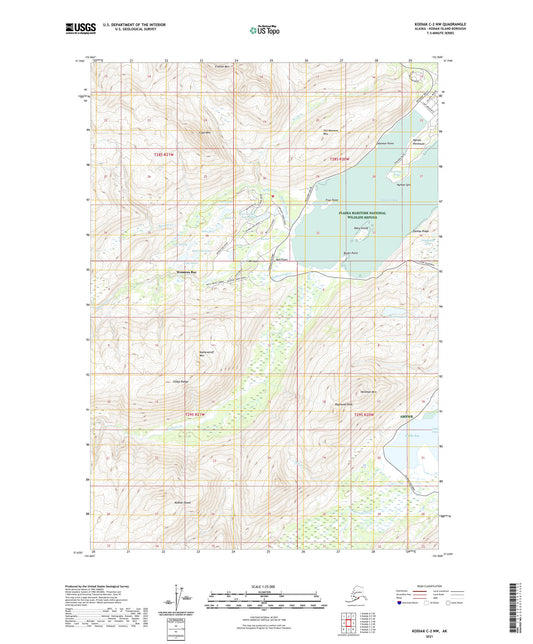 Kodiak C-2 NW Alaska US Topo Map Image