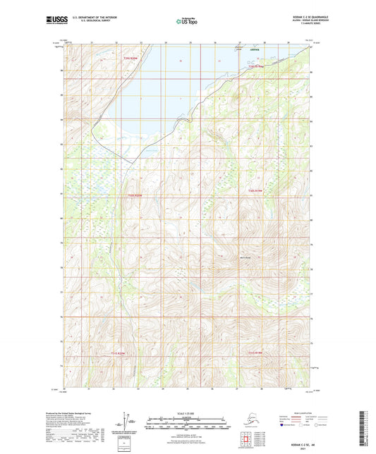 Kodiak C-2 SE Alaska US Topo Map Image