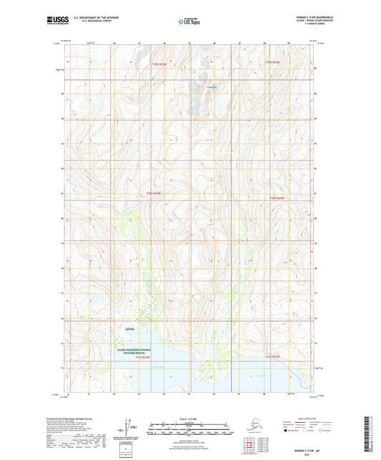 Kodiak C-3 SW Alaska US Topo Map Image