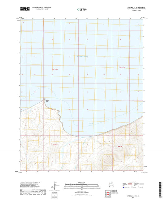Kotzebue A-1 SW Alaska US Topo Map Image