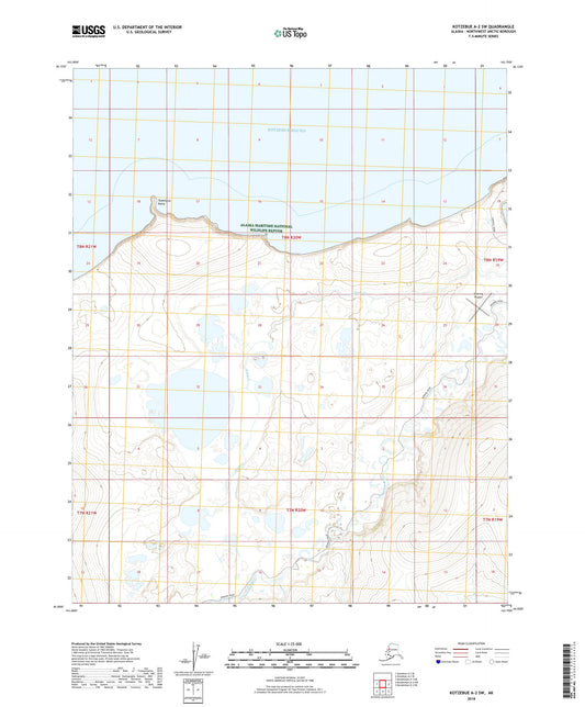 Kotzebue A-2 SW Alaska US Topo Map Image