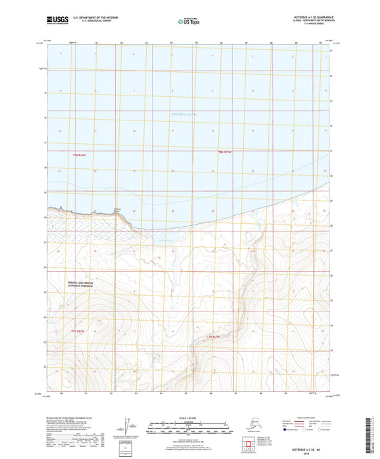 Kotzebue A-3 SE Alaska US Topo Map Image