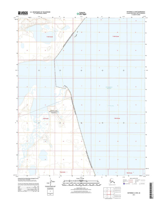 Kotzebue A-4 NW Alaska US Topo Map Image