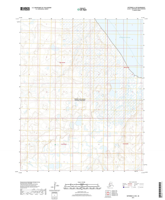 Kotzebue A-4 SW Alaska US Topo Map Image