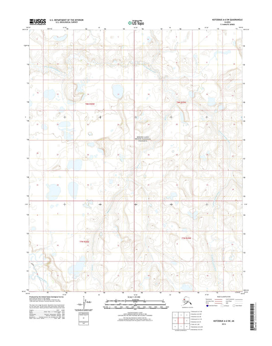 Kotzebue A-6 SW Alaska US Topo Map Image