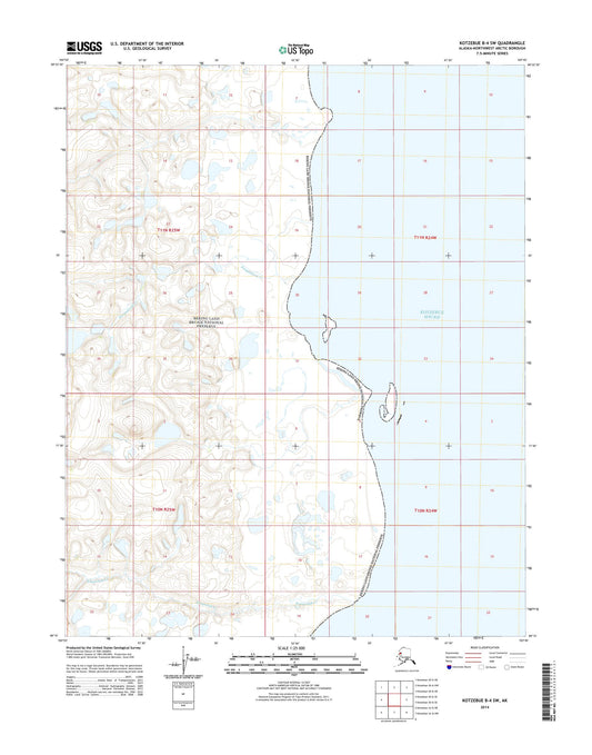 Kotzebue B-4 SW Alaska US Topo Map Image